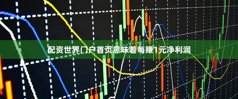 配资世界门户首页意味着每赚1元净利润